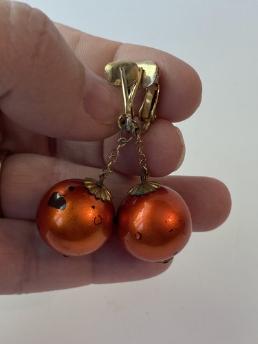 Vintage Lot of 16 Pair Multi Color Clip On Earrings Rhinestone Beaded - Picture 17 of 22