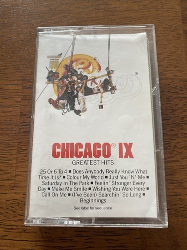CHICAGO IX GREATEST HITS (CASSETTE) PCT 33900 CBS ***TESTED*** - Picture 1 of 4