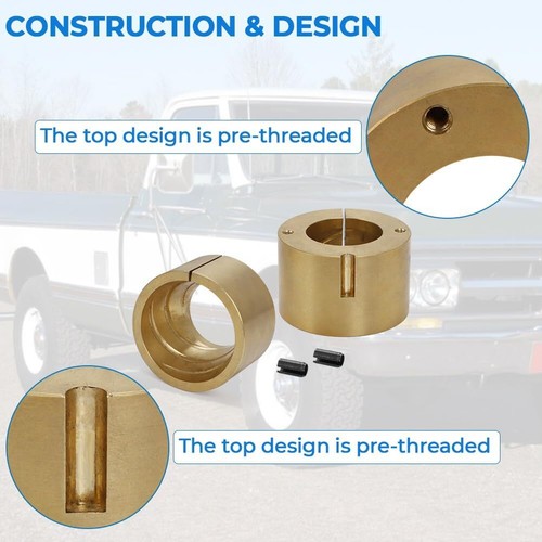 For Dana 60 Truck Bronze Upper Kingpin Bushings w/ Hardware King Pin