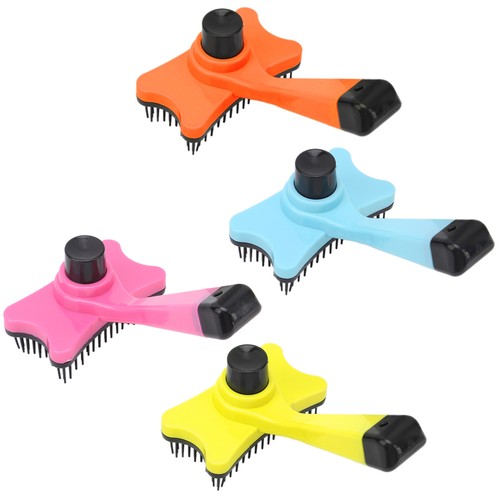 Pet Dog Cat Hair Remover Comb Grooming Massage Deshedding Self Cleaning Brush - Picture 8 of 24