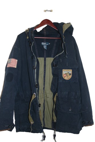 Polo Ralph Lauren Fireman Cotton Jacket Size S Blue Classic