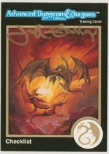 Gold Border Signed Jeff Easley 1991 TSR AD&D Dragonlance Art Card #135 Checklist