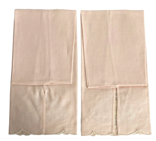 Vintage Unused 5 Embroidered Ladies Hankies Never Washed 13 in x 8 in - Picture 3 of 12
