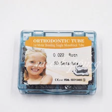 50 Sets/box Dental Orthodontic 1st Molar Non-convertible Roth 022 Buccal Tube
