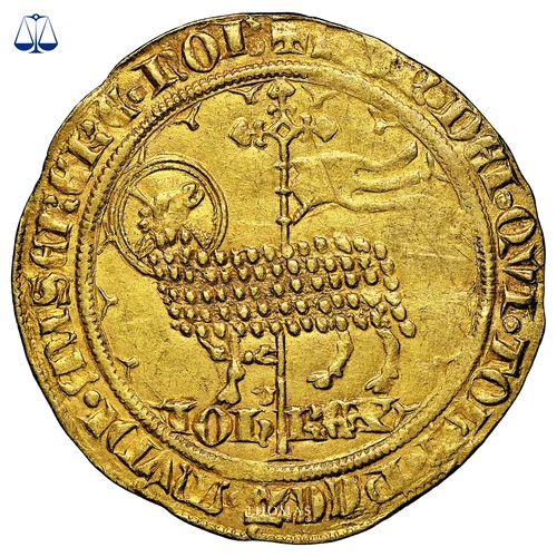 Coin France - Jean II le Bon - Gold Mouton d'or - NGC MS 62 - Treasure Pontivy