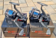 New 2 x NGT Max 60 Carp Fishing Bait Runner reel 6000 Reels Loaded 10LB Line