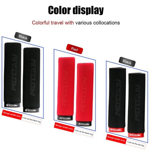 Fahrrad Lenkergriffe Radfahren MTB BXM Fahrrad Silikon Schwamm Soft Griffe 22,2 mm  - Bild 2 von 15