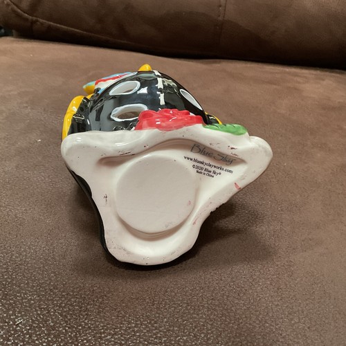 Blue Sky Clayworks Calvin The Owl Tealight Holder Flower Spooky Night Halloween - Picture 14 of 15