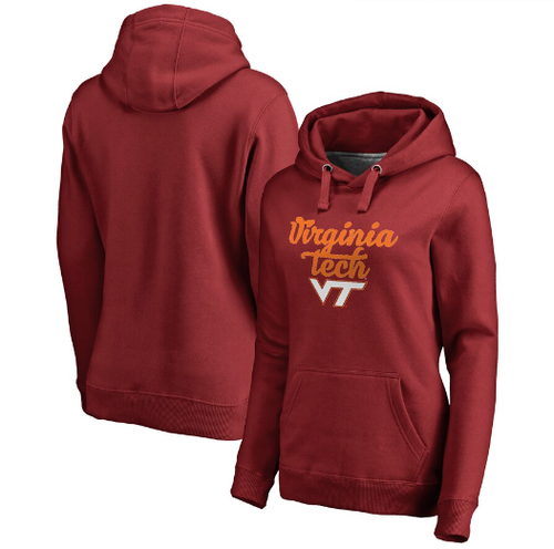 *Neu mit Etikett* Virginia Tech Hokies Fanatics weinrot NCAA Pullover Hoodie (Damen M) - Bild 1 von 7