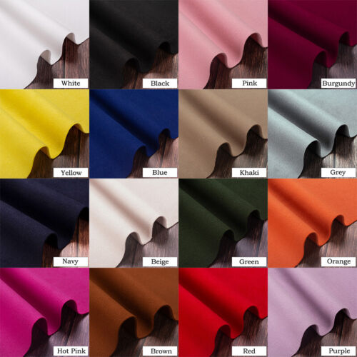 1M Faux Wool Felt Fabric Cloth Jacket Coat DIY Material Upholstery Craft Sewing - Imagen 1 de 27