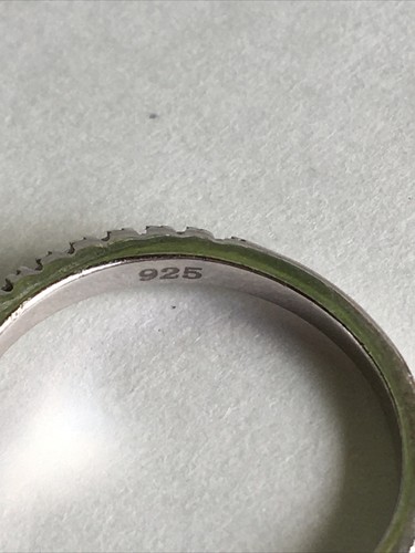 Vintage Sterling Silber 925 signiert Zirkon Ring Größe 8,75 Schmuck Mexiko - Bild 9 von 13