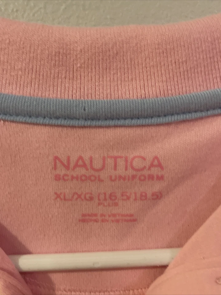 Polo de piqué manga corta de uniforme escolar para niñas Nautica XL (16) Plus Foto 3 de 4