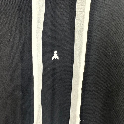 Patrizia Pepe Hoodie Womens 3 Black Ribbed Hem Raglan Sleeve Drawstring Pullover - Picture 4 of 9