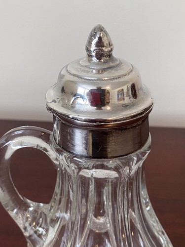 Antike Sirup Krug Form geblasen EAPG umgekehrte Schleife & Reißverschluss? 7 1/4" hoch - Bild 7 von 9