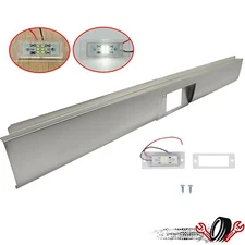 Steel Rear Bumper Roll Pan w/license plate light For 1972-93 Dodge D100/150/250