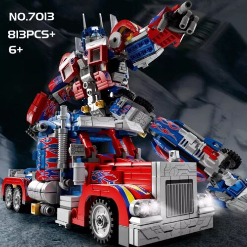 New 800PCS Icons Optimus Prime Transformers Building Blocks Set Toys With Box - Picture 2 of 5