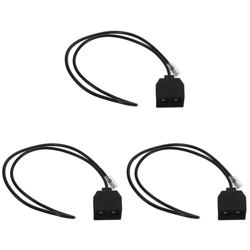  3 PCS Telephone Extension Cord Cable Adapter for Telephones Plug - Afbeelding 8 van 8