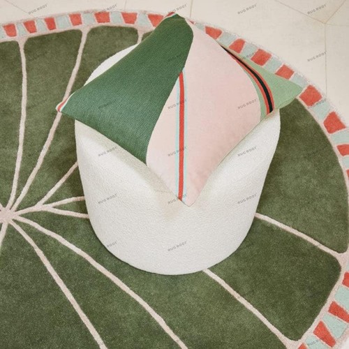 RUG ROOT Oval Area Rugs Hand Tufted Wool Carpet Contemporary Living Room - Picture 7 of 10