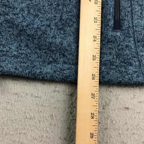 Southern Tide Vest Mens Medium Heather Navy Blue Fleece Full Zip Jacket NWT - Picture 11 of 13