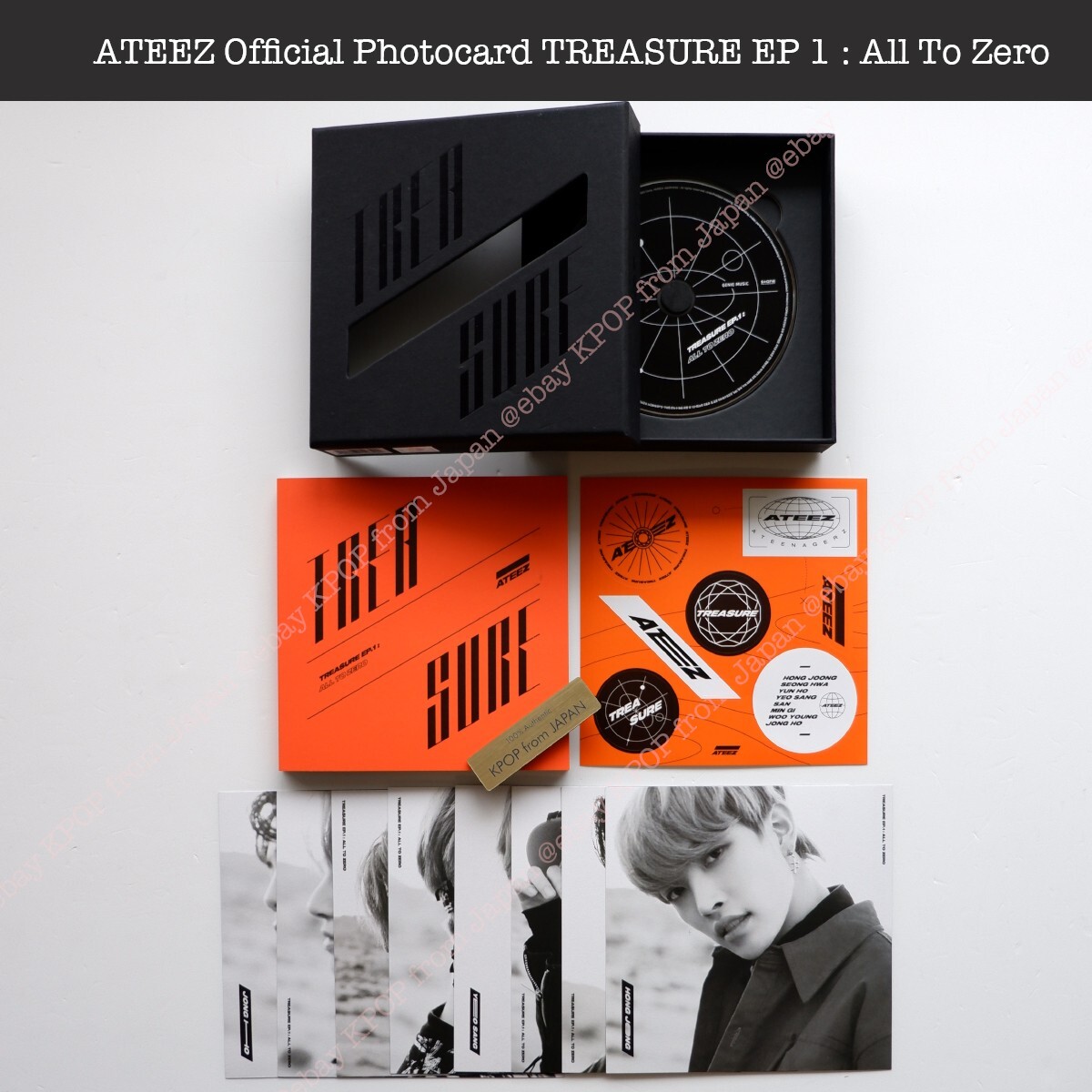ateez treasure ep.1 all to zero アルバム トレカ JONGHO ATEEZ TREASURE EP 1 : All To Zero ver. Album +