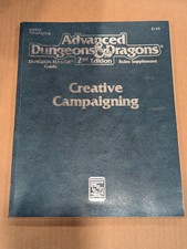Creative Campaigning Rules Supplement Dungeonmaster TSR Dungeons & Dragons Nice!