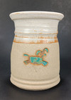 Native Coffee Mug Turtle Handle-less Stoneware Pottery Southwest Art Sandstone — photo 4