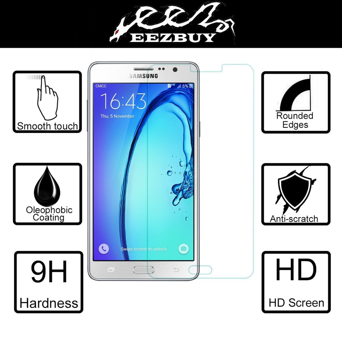 Tempered Glass Screen Protector For Samsung Galaxy On7 G600FY