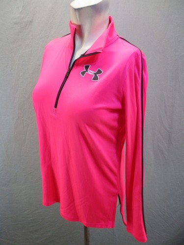 Under Armour HEAT GEAR Size XL Girls 1/2 Zip Stand Collar Athletic Pullover 295 - Picture 3 of 8