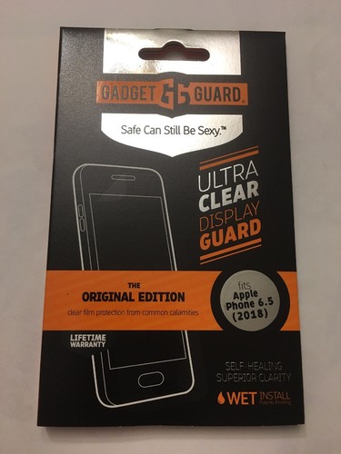 Gadget Guard HD Film Screen Protector for Apple iPhone Xs Max, Clear - Picture 1 of 5
