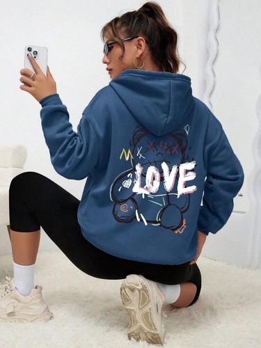 Kuscheliger Damen Hoodie mit Print – Warm, Stylisch & Bequem - Bild 5 von 69