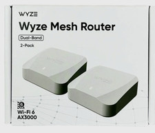 Wyze AX3000 Dual-Band Wi-Fi 6 Mesh Router System WF6DBMRS Covers 3000 Sq. Ft New