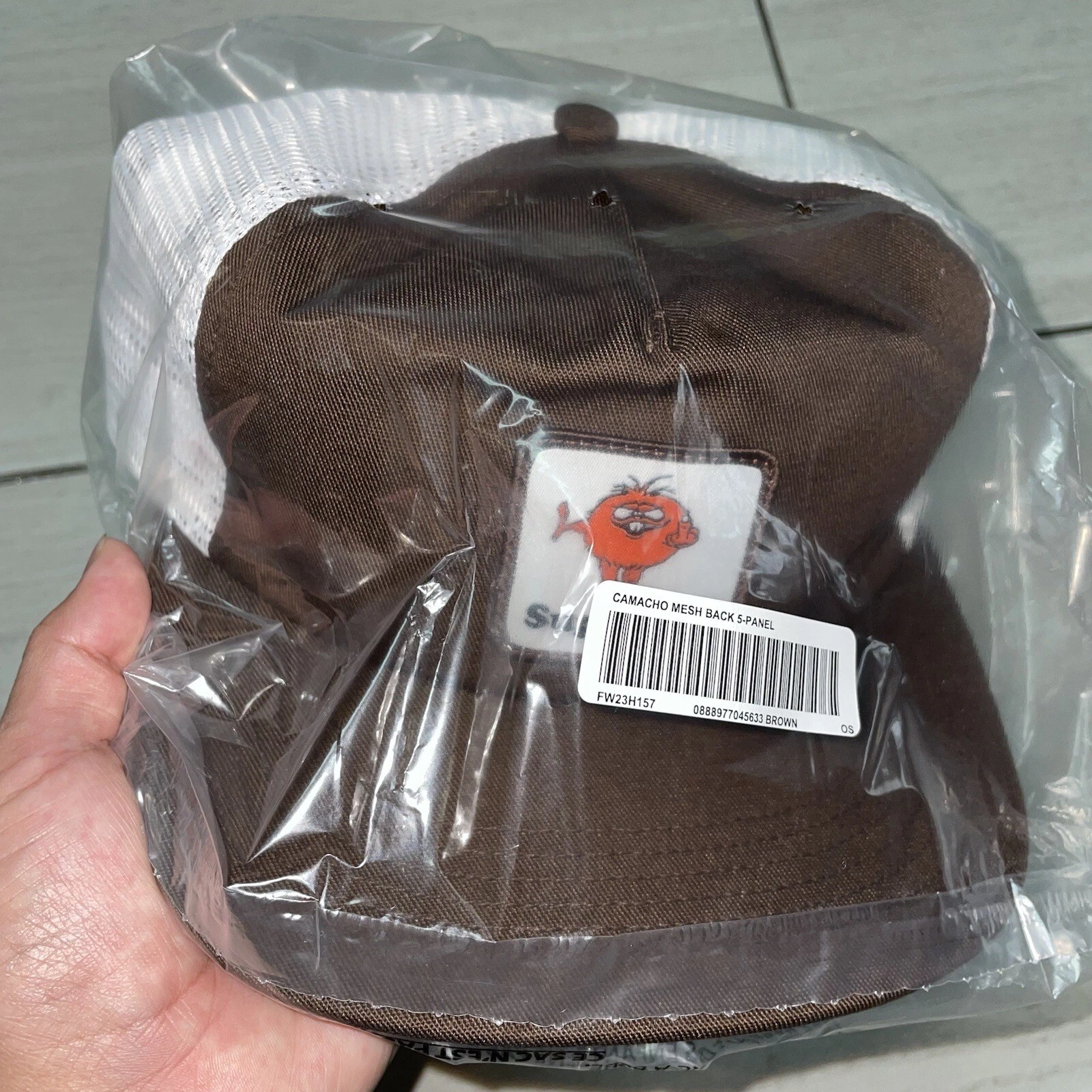Chapeau Supreme Camacho marron camionneur Snapback OSFA