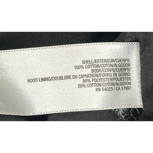 Old Navy Men's Zippable Hood Jacket XL Black Cotton Polyester - Picture 7 of 8