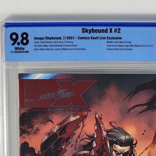 Skybound X #2 Tyler Kirkham Comics Vault Live CVL Edition Connecting CBCS 9.8 NM - Picture 4 of 7