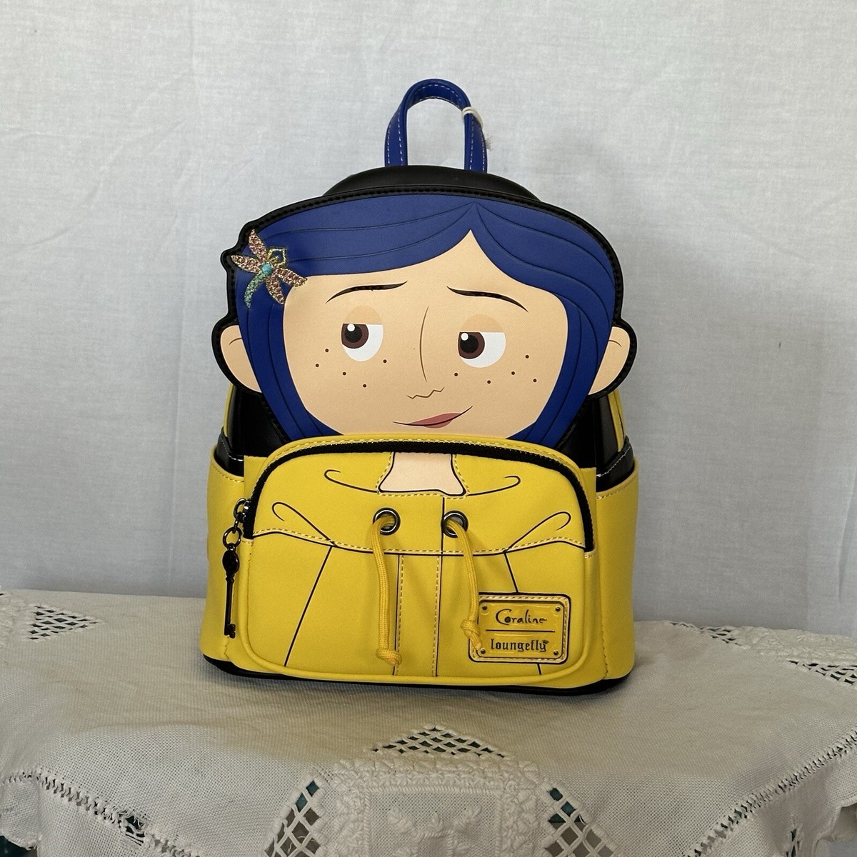 Coraline Loungefly Backpack Celebrate 15th Anniversary Bag  display picture 1