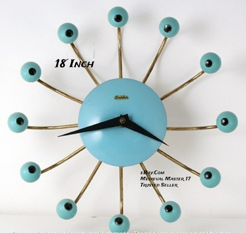 Orologio da parete vintage George Nelson (americano, XX secolo) Vitra c. 1955 replica - Foto 2 di 2