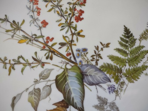 DuBarry Limoges Porcelaine de France Cake Plate and Serving Knife --- Floral - Picture 2 of 5
