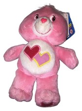 Care Bears Love - a - Lot Bear Pink with 2 interlocking hearts on belly