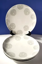 DANSK Dinner Plates Lotta Thrive Grey by Lotta Jansdotter QTY 4