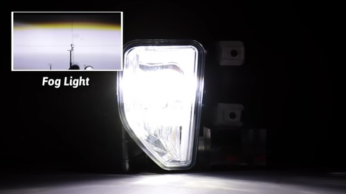 For 2016-2018 Chevrolet Silverado 1500 Chrome LED Fog Lights DRL Driving Lamps - Video 1 of 1