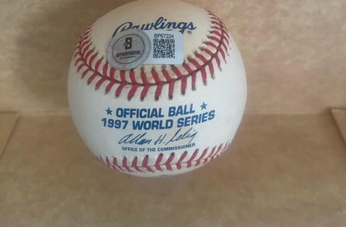 GARY SHEFFIELD MARLINS SIGNED AUTO 1997 WS BASEBALL BECKETT AUTH - Picture 3 of 3