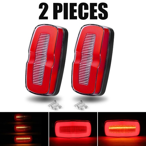2x Rear Stop LED Tail Light Flowing Turn Signal Truck Trailer Caravan Multi Volt - Picture 9 of 15