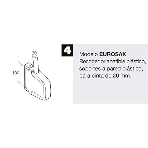 WOLFPACK 5250015-Avvolgitore per tapparelle, inclinabile eurosax c-22, Colore: B - Foto 2 di 3
