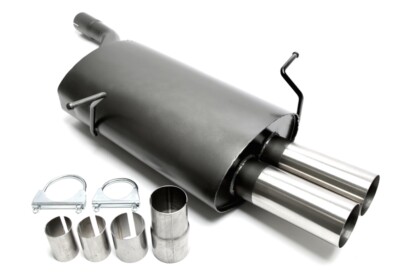 TA Technix Sportauspuff 2x76mm scharf für BMW 3er E46 316i 318i 320i 323i 328i