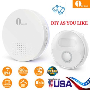 1byone-Wireless-Doorbell-Kit-36-Chimes-150M-Button-Waterproof-Battery-Operated