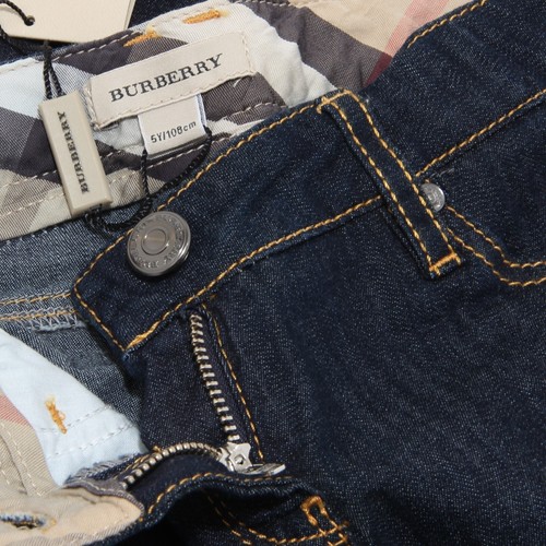 5646M jeans blu bimba BURBERRY kids children pants trousers - Foto 3 di 4
