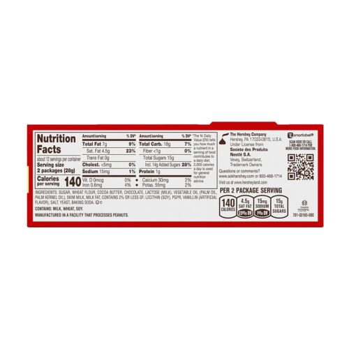 Milk Chocolate Wafer Snack Size, Candy Pantry Pack, 12.25 Oz (25 Pieces) - Picture 3 of 11