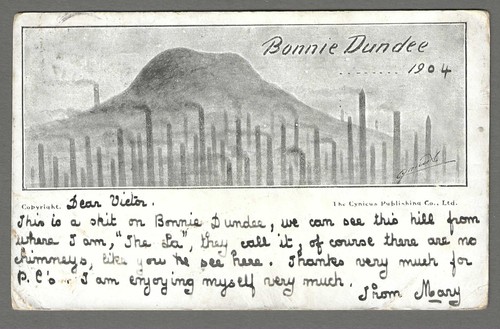 Alte frühe Comic Postkarte "Bonnie Dundee.... 1904" von Cynicus.