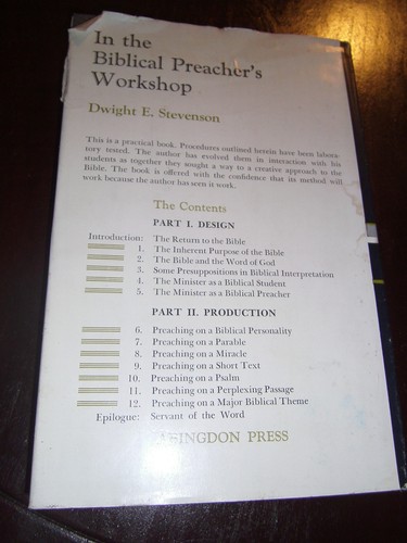 In The Biblical Preacher's Workshop Dwight E Stevenson 1967 HCDJ BCE PP $3.95 - Bild 12 von 12
