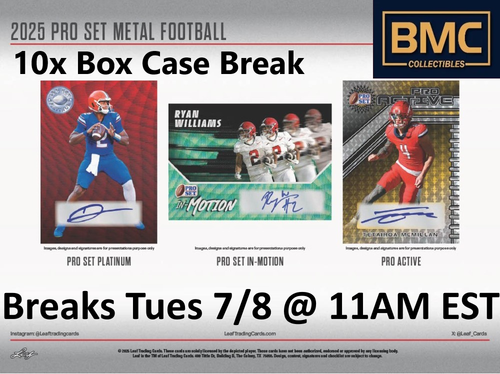 Tommy Mellott 2025 Leaf Pro Set Metal Football 1x Case Break #11